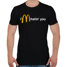 PRINTFASHION Utállak - Férfi póló - Fekete