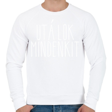PRINTFASHION utálok mindenkit1 - Férfi pulóver - Fehér férfi pulóver, kardigán