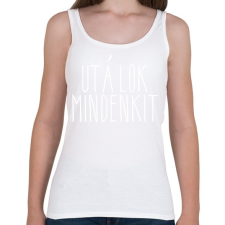 PRINTFASHION utálok mindenkit1 - Női atléta - Fehér női trikó