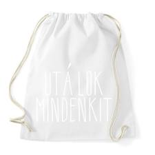 PRINTFASHION utálok mindenkit1 - Sportzsák, Tornazsák - Fehér tornazsák