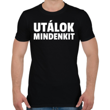 PRINTFASHION UTÁLOK MINDENKIT - Férfi póló - Fekete férfi póló
