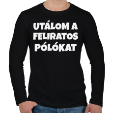 PRINTFASHION UTÁLOM A FELIRATOS PÓLÓKAT - Férfi hosszú ujjú póló - Fekete