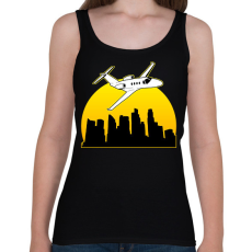 PRINTFASHION Utazás  - Női atléta - Fekete