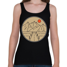 PRINTFASHION Utazás, túra - Női atléta - Fekete