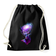 PRINTFASHION Utazó szarvas - Sportzsák, Tornazsák - Fekete tornazsák