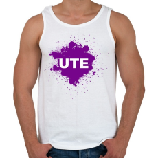 PRINTFASHION ute - Férfi atléta - Fehér
