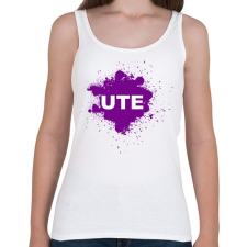 PRINTFASHION ute - Női atléta - Fehér női trikó