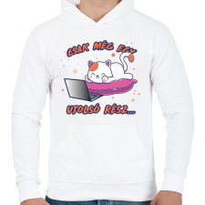 PRINTFASHION Utolsó rész - Sorozatfüggő - Férfi kapucnis pulóver - Fehér férfi pulóver, kardigán