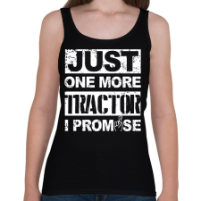 PRINTFASHION Utolsó traktor, megígérem... - Női atléta - Fekete női trikó