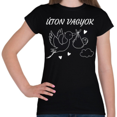 PRINTFASHION Úton vagyok - Női póló - Fekete