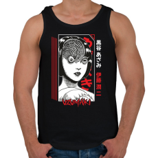 PRINTFASHION Uzumaki - Férfi atléta - Fekete