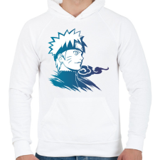 PRINTFASHION Uzumaki Naruto digital illustration, Naruto Uzumaki Minato Na - Férfi kapucnis pulóver - Fehér férfi pulóver, kardigán