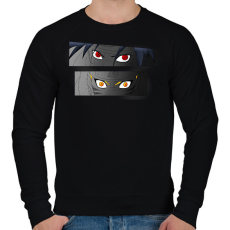 PRINTFASHION Uzumaki Naruto digital illustration, Naruto Uzumaki Minato Na - Férfi pulóver - Fekete