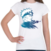 PRINTFASHION Uzumaki Naruto digital illustration, Naruto Uzumaki Minato Na - Női póló - Fehér
