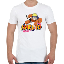 PRINTFASHION Uzumaki Naruto - Férfi póló - Fehér férfi póló