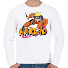 PRINTFASHION Uzumaki Naruto - Férfi pulóver - Fehér