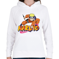PRINTFASHION Uzumaki Naruto - Női kapucnis pulóver - Fehér női pulóver, kardigán