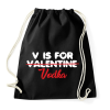 PRINTFASHION V is for Vodka - Sportzsák, Tornazsák - Fekete