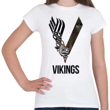 PRINTFASHION V - Vikings - Női póló - Fehér női póló