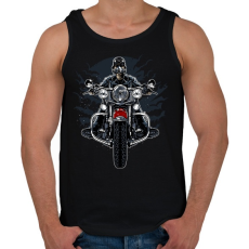 PRINTFASHION Vad motoros - Férfi atléta - Fekete