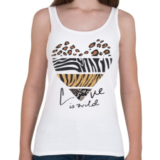 PRINTFASHION Vad szerelem - Női atléta - Fehér női trikó