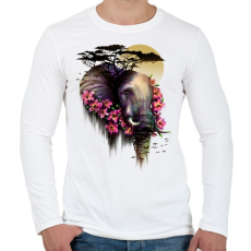 PRINTFASHION Vad virágzás - Férfi hosszú ujjú póló - Fehér