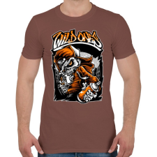 PRINTFASHION Vadak - Férfi póló - Mogyoróbarna férfi póló