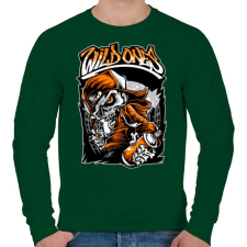 PRINTFASHION Vadak - Férfi pulóver - Sötétzöld férfi pulóver, kardigán