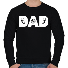 PRINTFASHION Vadasz apa - Férfi pulóver - Fekete férfi pulóver, kardigán