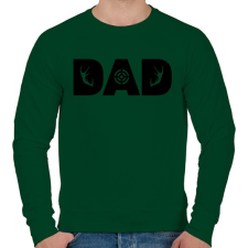 PRINTFASHION Vadász apa - Férfi pulóver - Sötétzöld férfi pulóver, kardigán