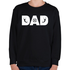 PRINTFASHION Vadasz apa - Gyerek pulóver - Fekete gyerek pulóver, kardigán