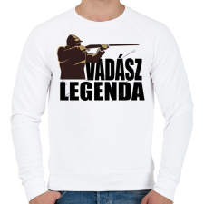 PRINTFASHION Vadász Legenda - Férfi pulóver - Fehér férfi pulóver, kardigán