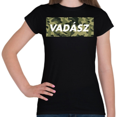 PRINTFASHION Vadász logó - Női póló - Fekete