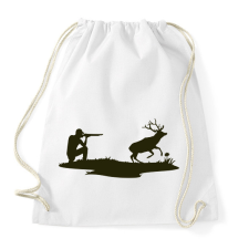 PRINTFASHION Vadász - Sportzsák, Tornazsák - Fehér tornazsák