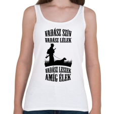 PRINTFASHION Vadász szív, vadász lélek - Női atléta - Fehér női trikó