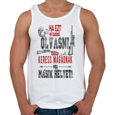 PRINTFASHION Vadászat. - Férfi atléta - Fehér