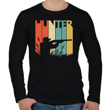 PRINTFASHION Vadászat - Férfi hosszú ujjú póló - Fekete férfi póló