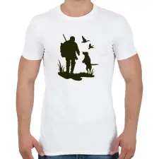 PRINTFASHION Vadászat - Férfi póló - Fehér férfi póló