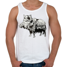 PRINTFASHION Vaddisznó - Férfi atléta - Fehér atléta, trikó