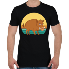 PRINTFASHION Vaddisznó - Férfi póló - Fekete férfi póló