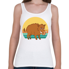 PRINTFASHION Vaddisznó - Női atléta - Fehér