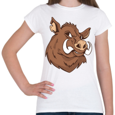 PRINTFASHION Vaddisznó - Női póló - Fehér női póló