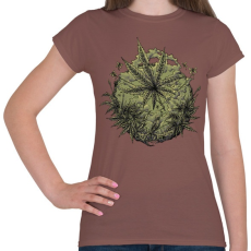 PRINTFASHION Vadkender - Női póló - Mogyoróbarna