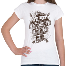 PRINTFASHION Vadon és szabadon - Női póló - Fehér női póló