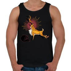 PRINTFASHION Vadon - Férfi atléta - Fekete
