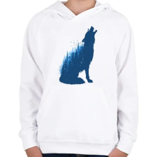 PRINTFASHION Vadon - Gyerek kapucnis pulóver - Fehér