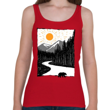 PRINTFASHION Vadon - Női atléta - Cseresznyepiros női trikó