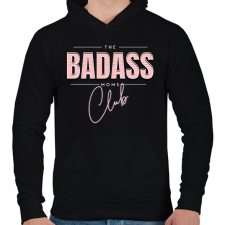 PRINTFASHION Vagány anyák klubja - Férfi kapucnis pulóver - Fekete férfi pulóver, kardigán