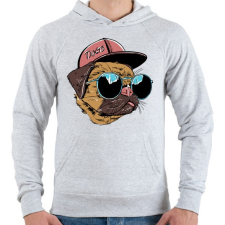 PRINTFASHION Vagány kutya - Férfi kapucnis pulóver - Sport szürke férfi pulóver, kardigán