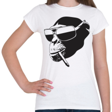 PRINTFASHION Vagány majom - Női póló - Fehér
